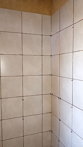 Bathroom wall tiling