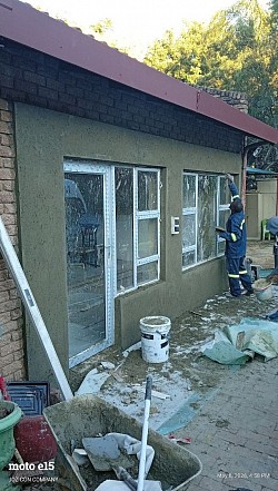 Exterior plastering